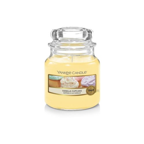 Vanilia cupcake, Yankee Candle illatgyertya, kicsi üveg (vaníliás sütemény)