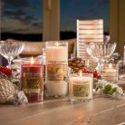 Red Apple Wreath, Yankee Candle illatgyertya, kicsi üveg (alma, fahéj, dió)