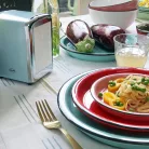 Szalvétatartó, pasztellkék, 14 cm