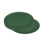 Bioplasztik 4 db-os lapos tányér szett, sötétzöld, 25,5 cm
