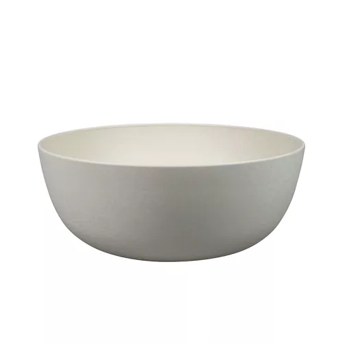 Bioplasztik 2 db-os mély tál szett, fehér, 2000 ml