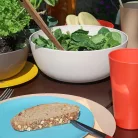 Bioplasztik 2 db-os mély tál szett, fehér, 2000 ml