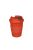 Bioplasztik hordozható kávéspohár, piros, 350 ml