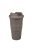 Bioplasztik hordozható kávéspohár, sötétbarna, 480 ml