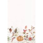 Őszi tökös és fügés pamut asztali futó, 45 x 140 cm