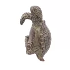 Cserépre akasztható teknős polyresin szobor, dekoráció, 6 x 4 x 8,5 cm