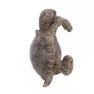 Cserépre akasztható teknős polyresin szobor, dekoráció, 6 x 4 x 8,5 cm