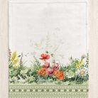 Színes mezei virág és pipacs mintás pamut konyharuha szett, 2db-os, 50 x 70 cm
