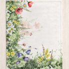 Színes mezei virág és pipacs mintás pamut konyharuha szett, 2db-os, 50 x 70 cm