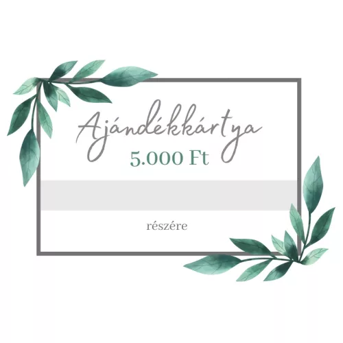 Ajándékkártya 5000 Ft értékben
