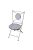 Mediterrán stílusú kerámia összecsukható szék, 42 x 88,5 cm