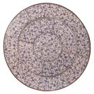 Mediterrán stílusú kerámia összecsukható asztal, 60 cm átmérőjű
