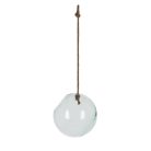 Felakasztható virágtartó üveggömb, 20 cm átmérőjű