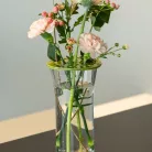 Kerámia virágrendező korong, zöld, 12,5 cm átmérőjű
