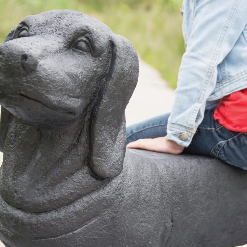 Tacskó alakú polyresin pad, 118 cm