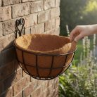 Kókuszrost betét, 25 cm átmérőjű virágkosárhoz