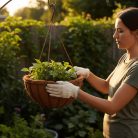 Kókuszrost betét, 35 cm átmérőjű virágkosárhoz