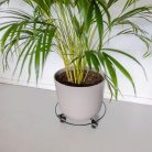Lefékezhető fém gurulós virágtartó, 38 cm átmérőjű