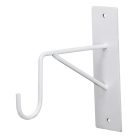 Klasszikus virágtartó konzol, fehér, 15 cm 