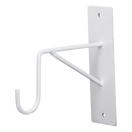 Klasszikus virágtartó konzol, fehér, 15 cm 