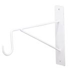 Klasszikus virágtartó konzol, fehér, 25 cm 