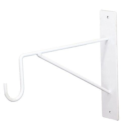 Klasszikus virágtartó konzol, fehér, 25 cm 