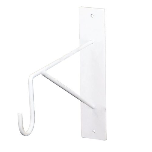 Klasszikus virágtartó konzol, fehér, 25 cm 