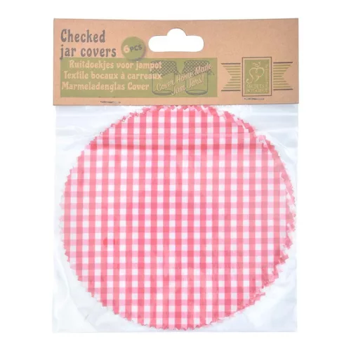 Befőttes üveg takaró szett, 6 db-os, 16 cm átmérőjű