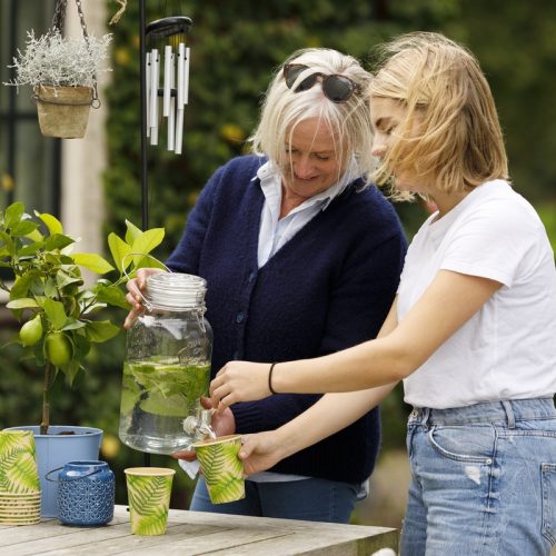 Limonádés üveg csatos tetővel, 3,5 literes