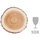 Farönk formájú poháralátét, 10 db-os szett