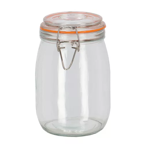 Csatos tároló üveg, 1 literes