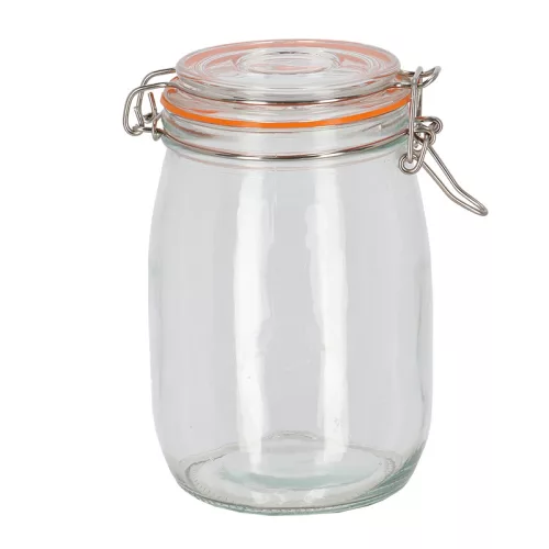 Csatos tároló üveg, 1 literes