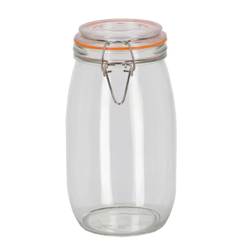 Csatos tároló üveg, 1,5 literes