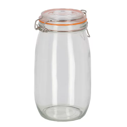 Csatos tároló üveg, 1,5 literes
