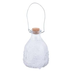 Buborék mintás üveg darázscsapda, 14 cm