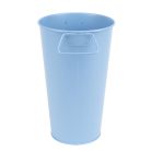 Fém váza, 3,2 literes, középkék, 26 cm