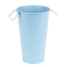 Fém váza, 3,2 literes, világoskék, 26 cm