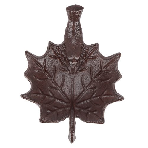 Öntöttvas levél alakú madáretető tál