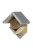 Mogyoróvaj tartó madáretető ház cink tetővel