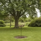 Leszúrható öntöttvas madáretető és itató, 80 cm