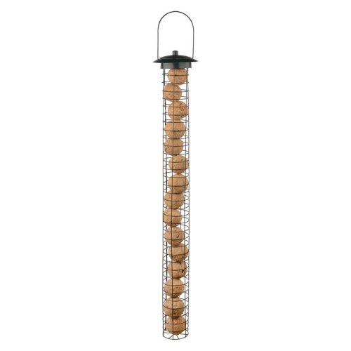 Nagy méretű rácsos fém madáretető, 83 cm