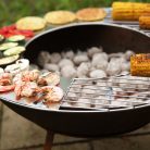 Fém grillrács és tárcsa, 62 cm átmérőjű