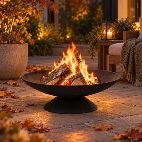 Öntöttvas tűzrakó tál, 60 cm átmérőjű – Esschert Design FF44