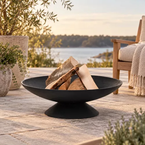 Öntöttvas tűzrakó tál, 60 cm átmérőjű – Esschert Design FF44