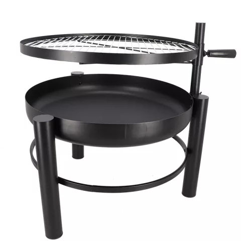 BBQ tűzrakó tál grillráccsal, 78 cm átmérőjű
