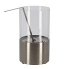 Füstmentes bioethanol asztali kandalló, rozsdamentes acél, 16,4 cm átmérőjű