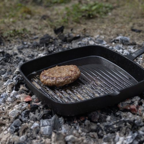 Öntöttvas grill serpenyő, 35,5 x 24 cm