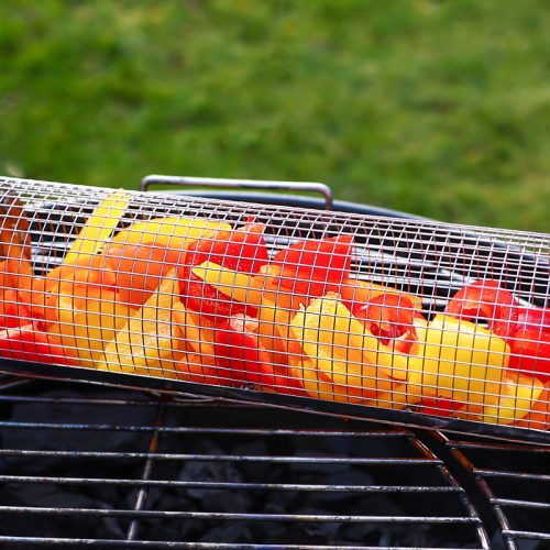 Forgatható zöldséggrillező henger, 30 cm