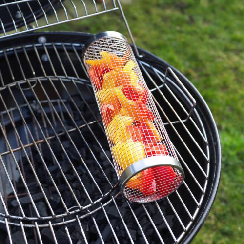 Forgatható zöldséggrillező henger, 30 cm