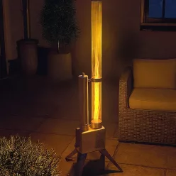 Fa pellet tüzelésű teraszfűtő kályha, 135 cm